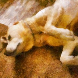 Moby Recovering from Saturday Adventures